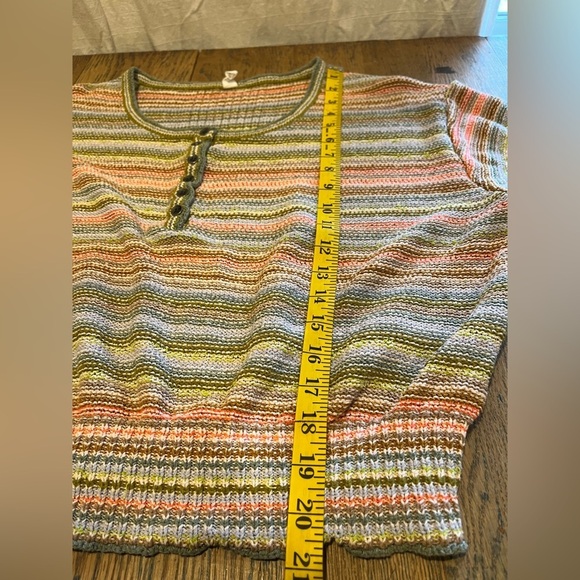 📍 DAILY PRACTICE Anthropologie multicoloured knit size S - Picture 6 of 10